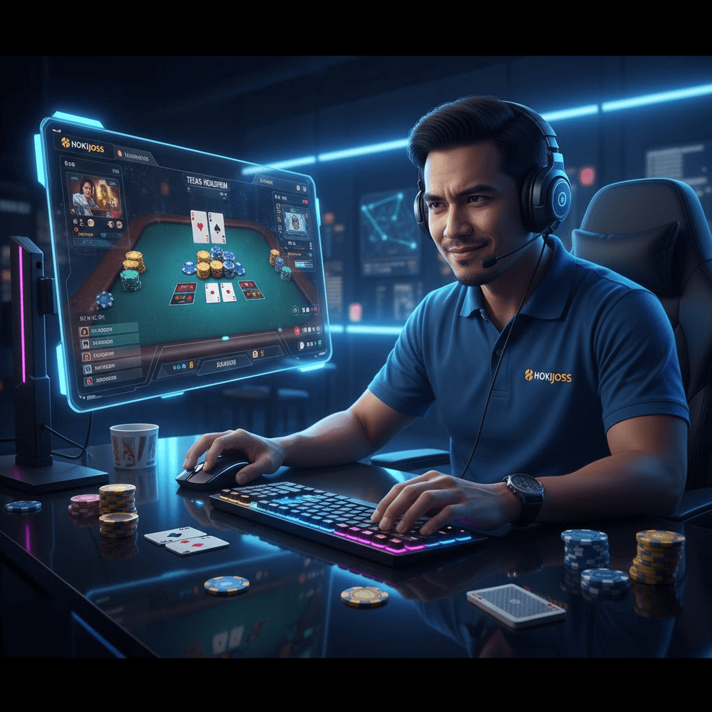 Cara mudah menang bermain poker di Hokijoss dengan strategi aman