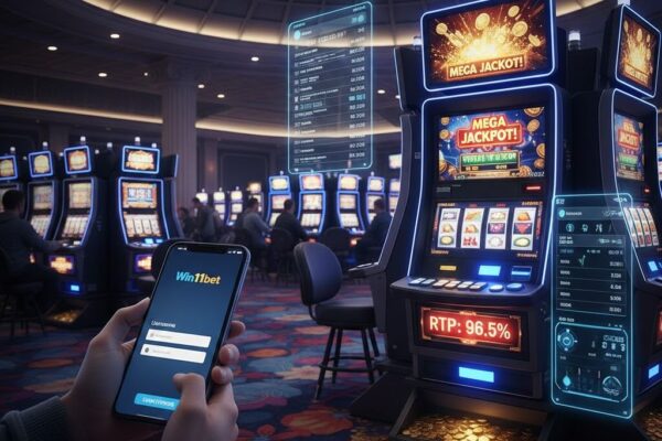 Pemain login Win11bet dan bermain slot RTP tinggi dengan jackpot