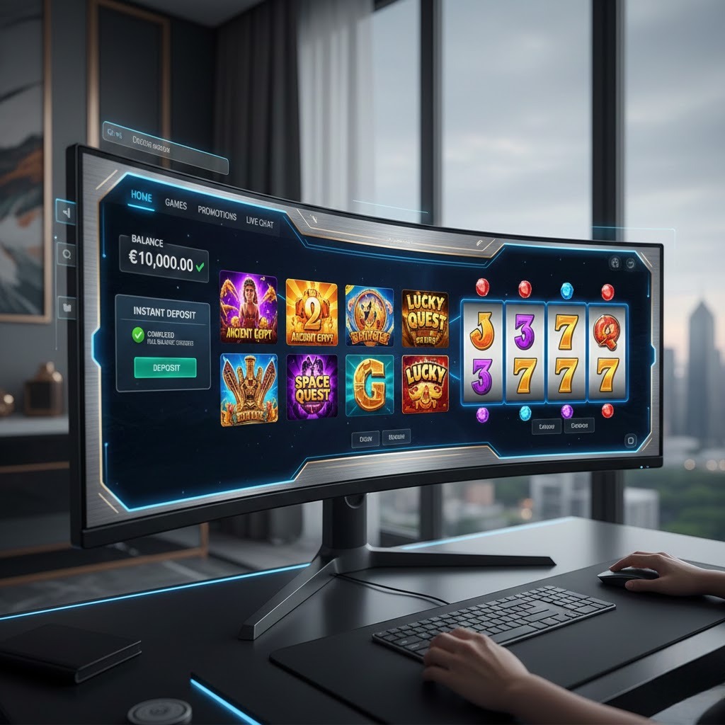 slot online tanpa potongan deposit dengan tampilan mesin slot modern dan saldo utuh